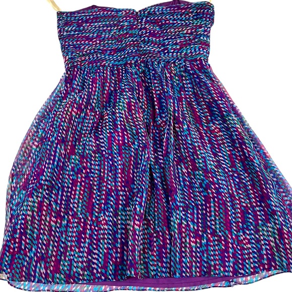 Shoshana Strapless Silk Mini Dress 6 - Picture 4 of 6